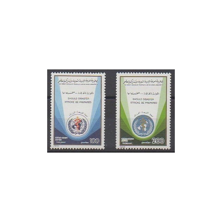 Buy this set of stamps of Libya of the year 1991 (Nb 1806/1807).
