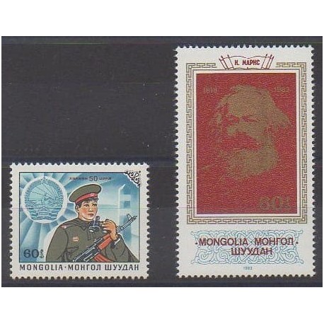 Mongolia - 1983 - Nb 1255/1256