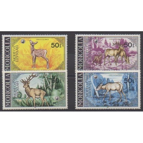 Mongolia - 1984 - Nb 1349/1352 - Mamals