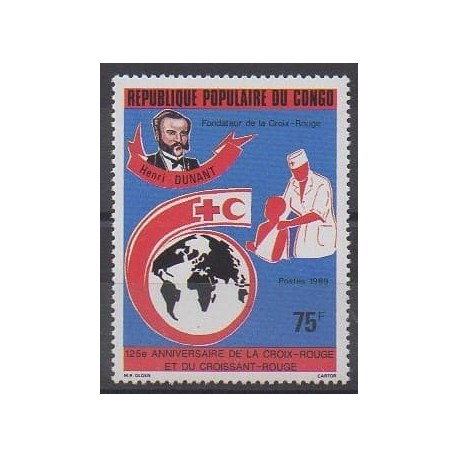 Congo (République du) - 1989 - No 845 - Santé ou Croix-Rouge