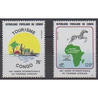 Acheter cette série de timbres de la République du Congo de l'année 1991 (No 899/900).