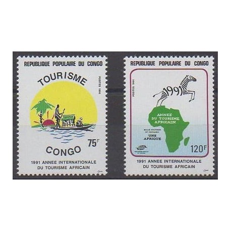 Congo (Republic of) - 1991 - Nb 899/900 - Tourism