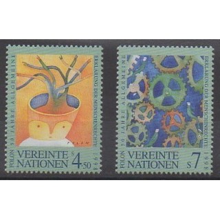 Buy this set of stamps of United Nations (UN - Vienna) of the year 1998 (Nb 286/287).