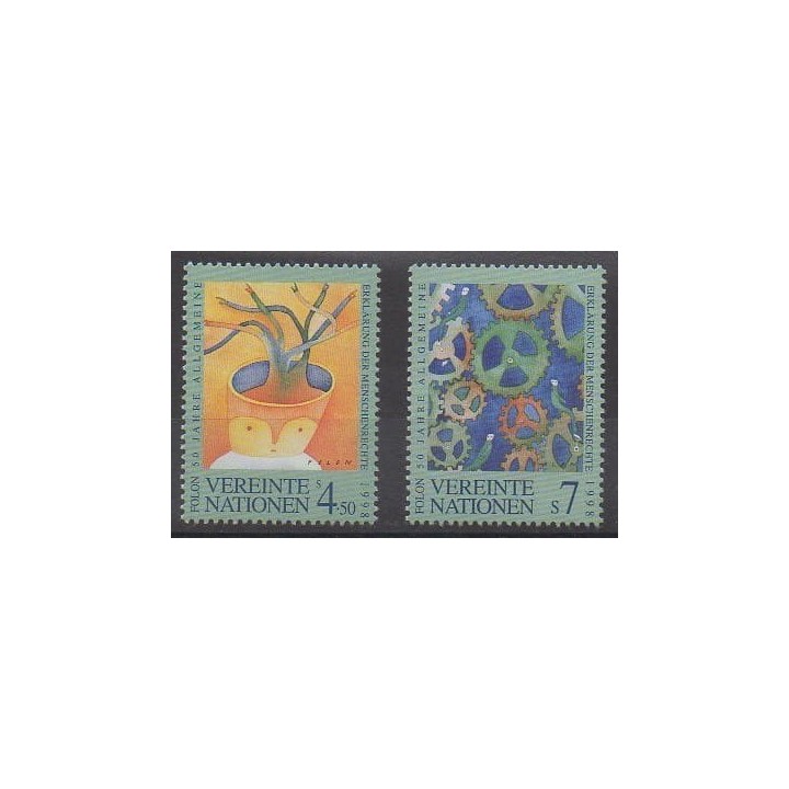 Buy this set of stamps of United Nations (UN - Vienna) of the year 1998 (Nb 286/287).