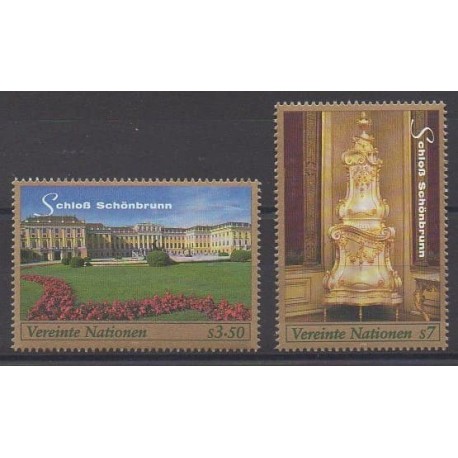 Nations Unies (ONU - Vienne) - 1998 - No 288/289 - Châteaux