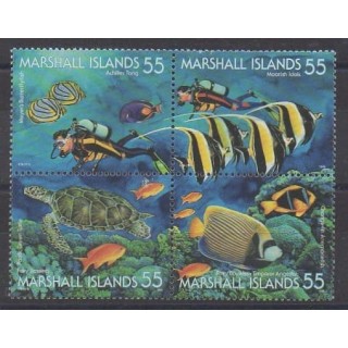 Acheter cette série de timbres de Marshall de l'année 1995 (No 553/556).