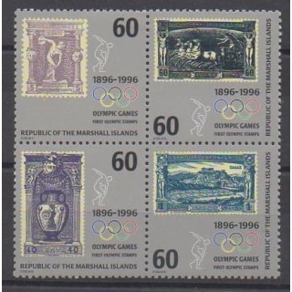 Buy this set of stamps of Marshall of the year 1996 (Nb 672/675).