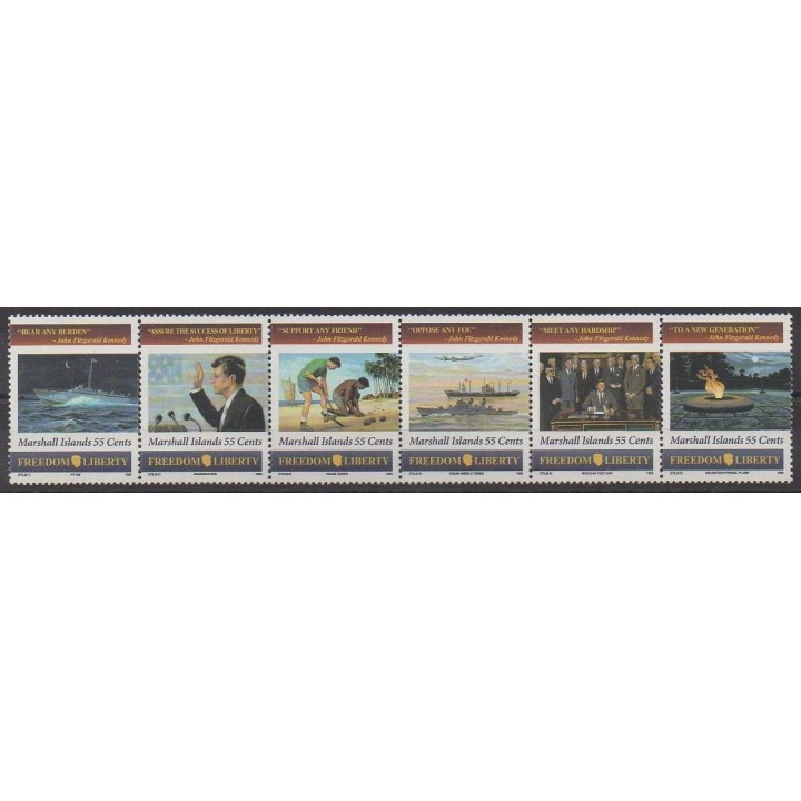 Buy this set of stamps of Marshall of the year 1995 (Nb 570/575).