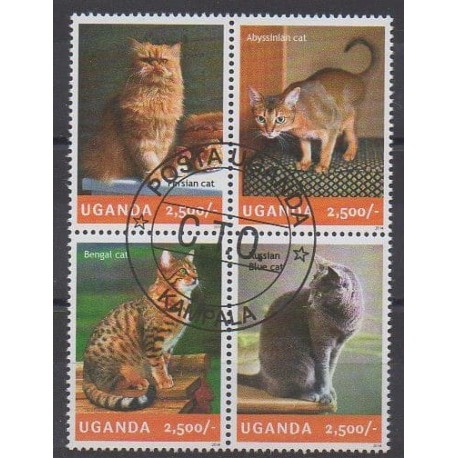 Uganda - 2014 - Nb 2630/2633 - Cats - Used