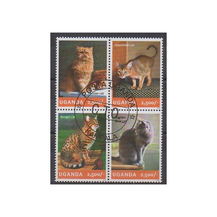 Acheter cette série de timbres d'Ouganda de l'année 2014 (No 2630/2633). - Oblitéré