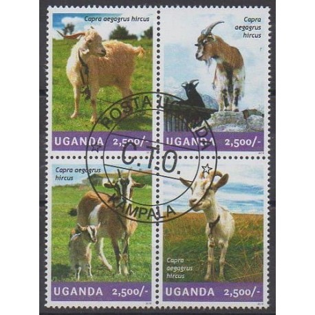 Uganda - 2014 - Nb 2634/2637 - Mamals - Used