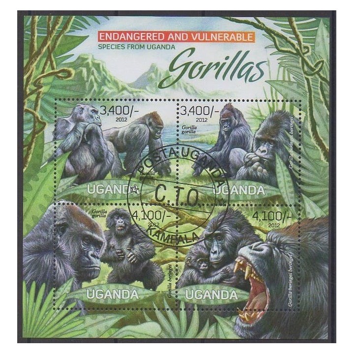 Buy this set of stamps of Uganda of the year 2012 (Nb 2466/2469). - Used