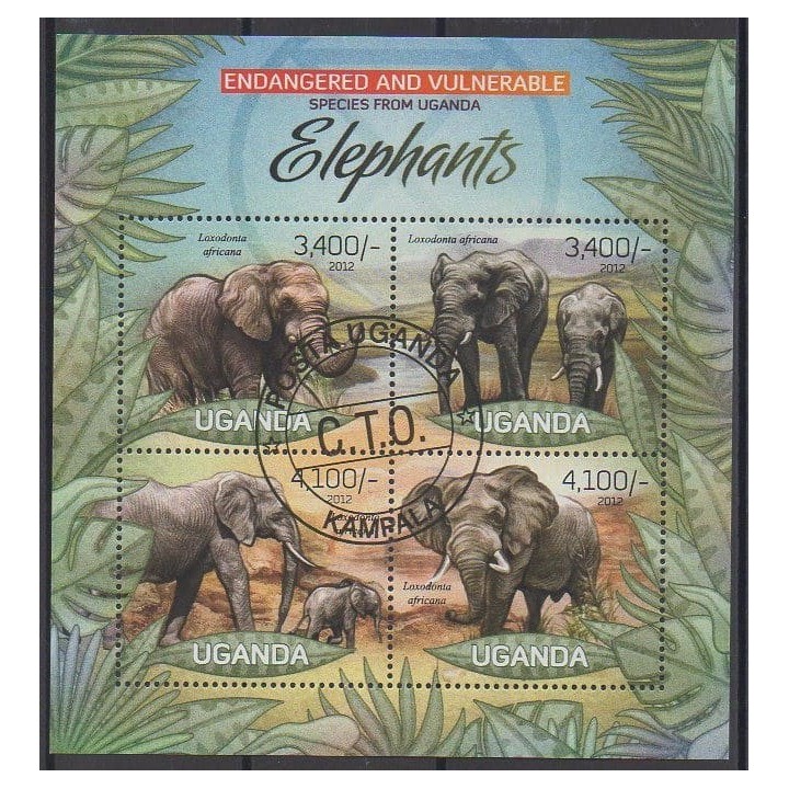 Acheter cette série de timbres d'Ouganda de l'année 2012 (No 2482/2485). - Oblitéré