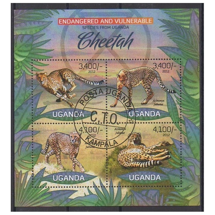 Acheter cette série de timbres d'Ouganda de l'année 2012 (No 2450/2453). - Oblitéré