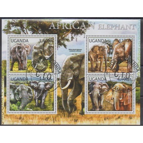 Uganda - 2012 - Nb 2329/2332 - Mamals - Used