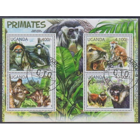 Uganda - 2012 - Nb 2345/2348 - Mamals - Used