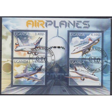 Uganda - 2012 - Nb 2442/2445 - Planes - Used