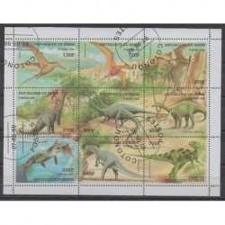 Bénin - 1998 - No 829/837 - Animaux préhistoriques - Oblitérés