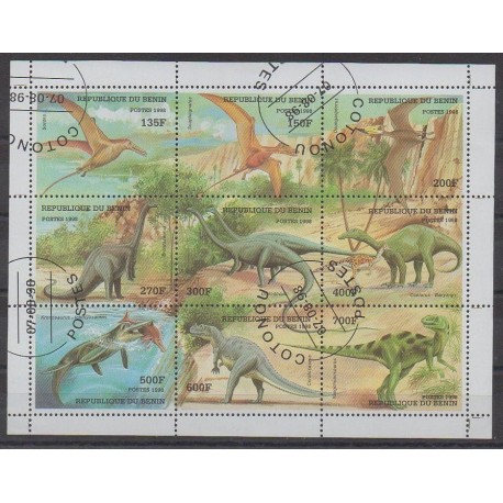 Benin - 1998 - Nb 829/837 - Prehistoric animals - Used