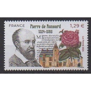 Acheter ce timbre de France de l'année 2024 (Pierre de Ronsard).
