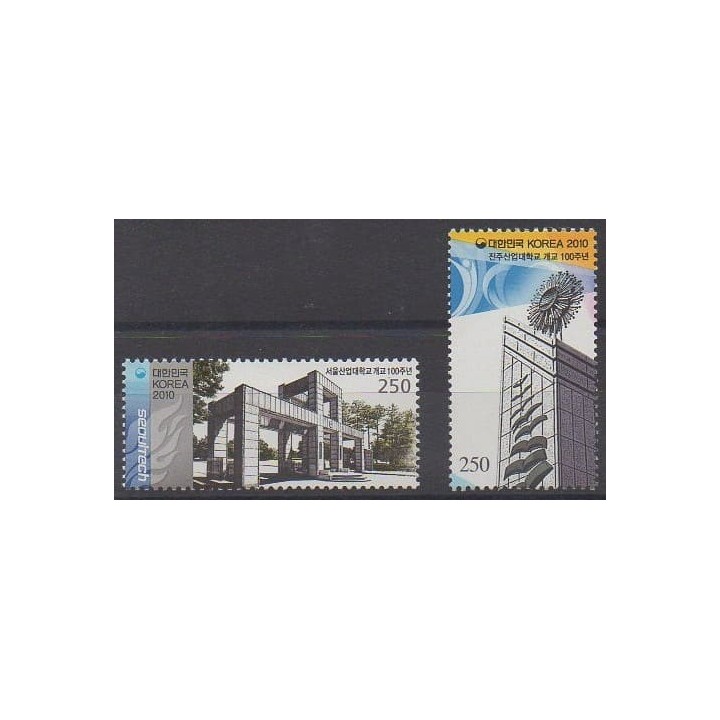 Acheter cette série de timbres de Corée du Sud de l'année 2010 (No 2540/2541).