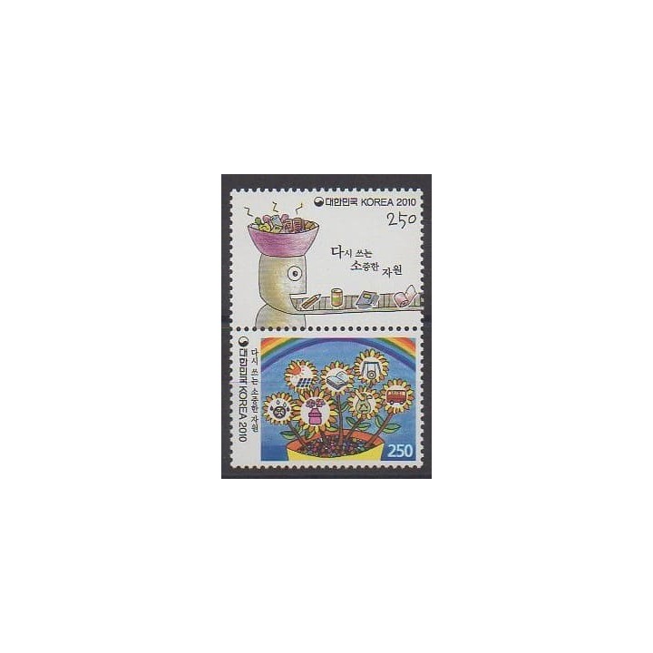 Acheter cette série de timbres de Corée du Sud de l'année 2010 (No 2581/2582).