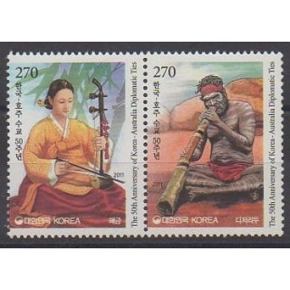 Acheter cette série de timbres de Corée du Sud de l'année 2011 (No 2640/2641).