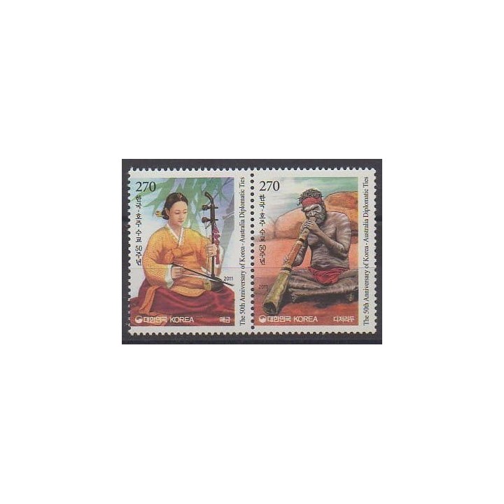 Acheter cette série de timbres de Corée du Sud de l'année 2011 (No 2640/2641).