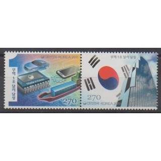 Buy this set of stamps of South Korea of the year 2011 (Nb 2647/2648).