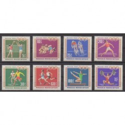 Mongolie - 1968 - No 452/459 - Jeux Olympiques d'été