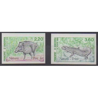 Buy this set of stamps of French Andorra of the year 1989 (Nb 382/383ND).