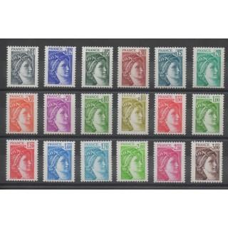 Timbres - France - Variétés - 1977 - No 1962/1979