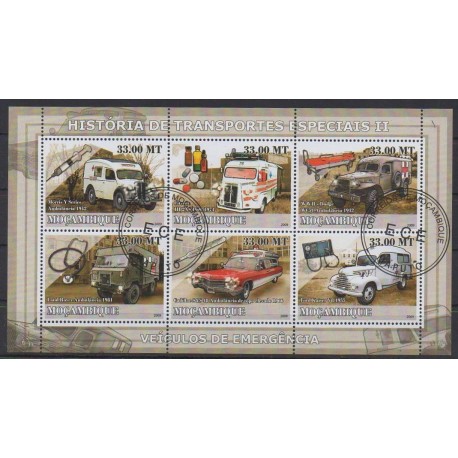 Mozambique - 2009 - Nb 2548/2553 - Cars - Health or Red cross - Used