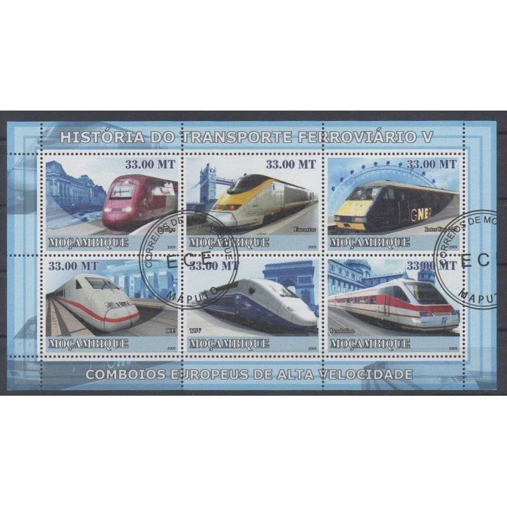 Acheter cette série de timbres du Mozambique de l'année 2009 (No 2614/2619). - Oblitéré