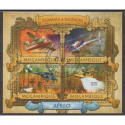 Mozambique - 2013 - Nb 5319/5322 - Helicopters - Planes - Used