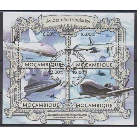 Mozambique - 2013 - Nb 5239/5242 - Planes - Used