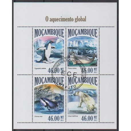 Mozambique - 2013 - Nb 5813/5816 - Mamals - Environment - Polar - Used