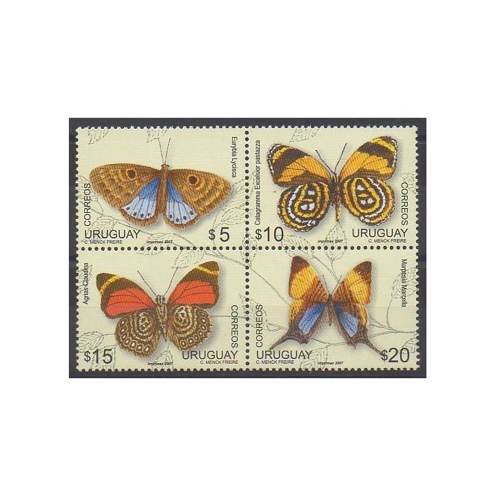 Acheter cette série de timbres d'Uruguay de l'année 2007 (No 2338/2341).