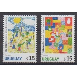 Uruguay - 2007 - Nb 2325/2326 - Scouts - Children's drawings