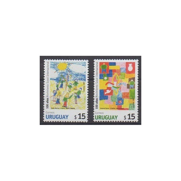 Acheter cette série de timbres d'Uruguay de l'année 2007 (No 2325/2326).