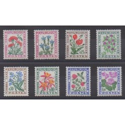 France - Timbres-taxe - 1964 - No T95/T102 - Fleurs