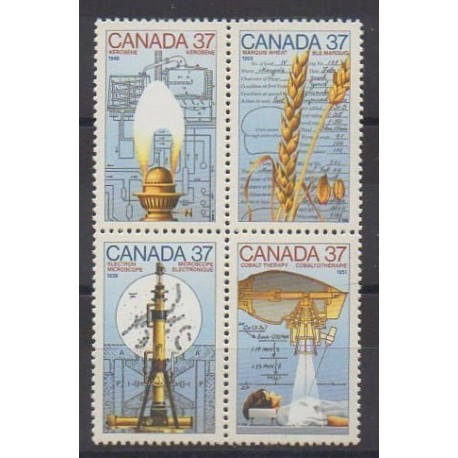 Canada - 1988 - Nb 1048/1051 - Science