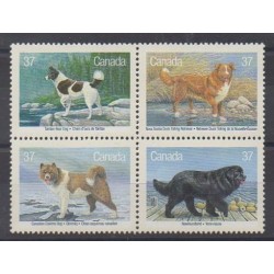 Canada - 1988 - Nb 1058/1061 - Dogs