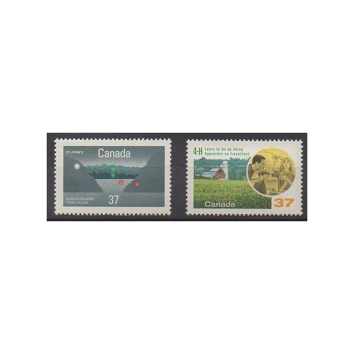 Buy this set of stamps of Canada of the year 1988 (Nb 1056/1057).