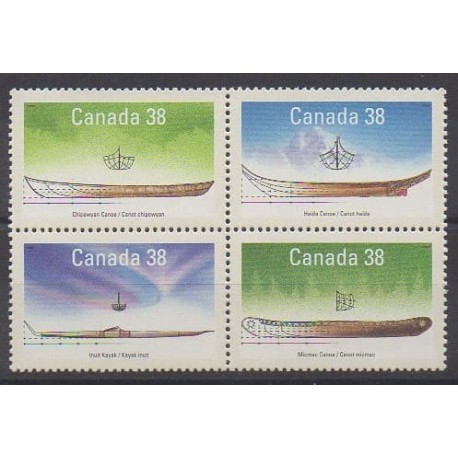 Canada - 1989 - Nb 1086/1089 - Boats