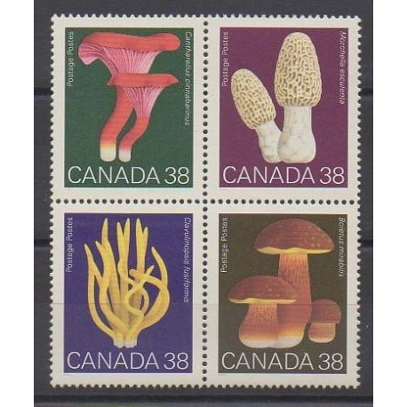 Canada - 1989 - Nb 1104/1107 - Mushrooms