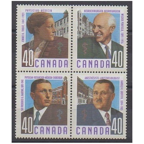 Canada - 1991 - No 1176/1179 - Santé ou Croix-Rouge