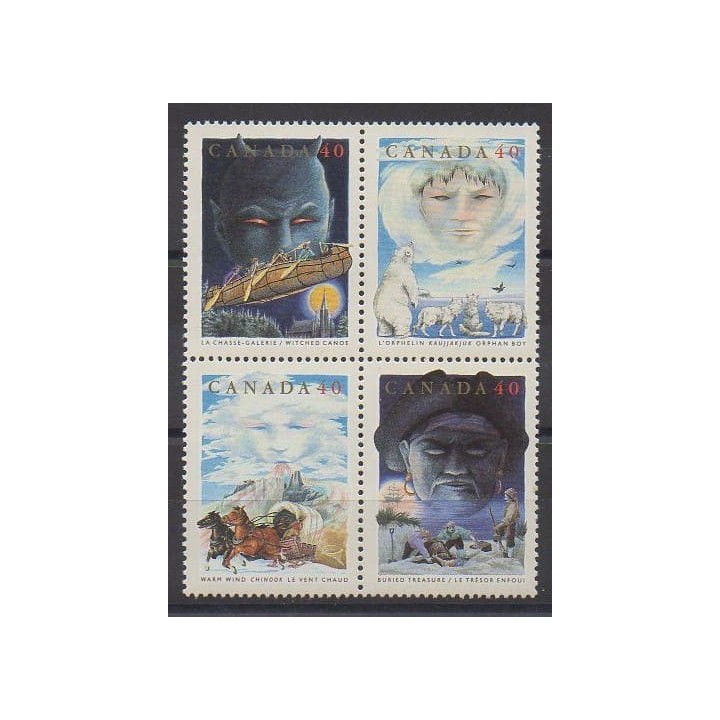 Buy this set of stamps of Canada of the year 1991 (Nb 1208/1211).