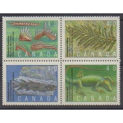 Canada - 1991 - No 1180/1183 - Animaux préhistoriques