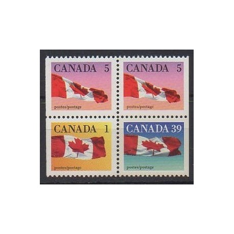 Canada - 1990 - Nb 1128/1130 - Flags